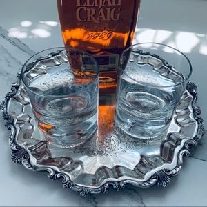 Friedman Silver Co Round Silverplate Waiter's Tray